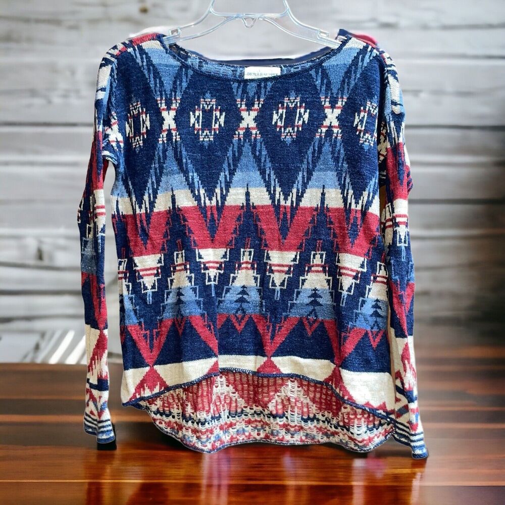 Ralph Lauren Denim & Supply Women's XS Southwestern Print Pullover Sweater